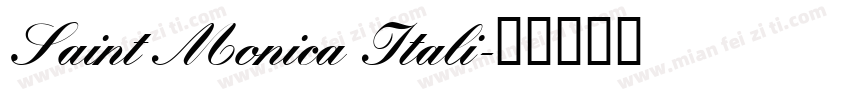 Saint Monica Itali字体转换